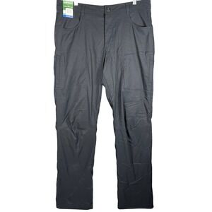 Orvis Fleece Lined Pants Mens 36x34 Black Insulated Hiking Outdoor Utility